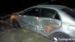 На въезде в Новочеркасск травмы получил водитель «Тойоты»