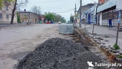 В Новочеркасске начался ремонт улицы имени Богдана Хмельницкого