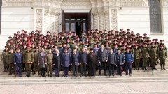 Казаки из Ростовской области отправились из Новочеркасска для участия в Параде Победы в Москве