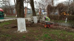 Парковую зону и фонтаны в Александровском саду готовят к летнему сезону