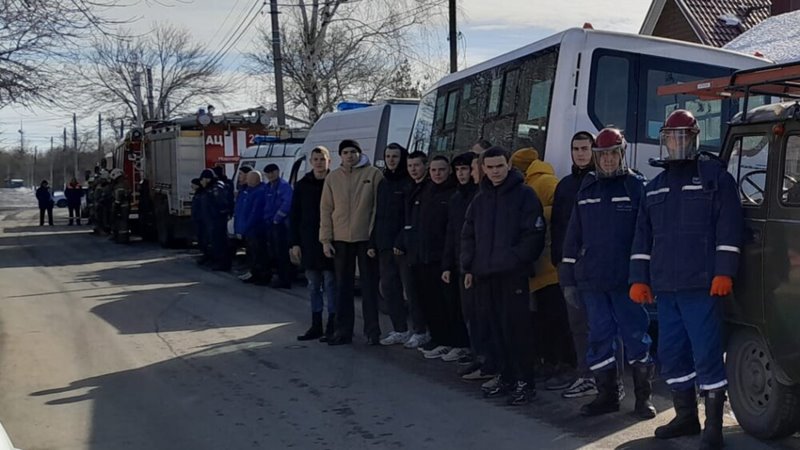 В Новочеркасске прошли учения спасателей