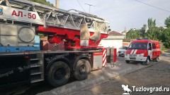 В Новочеркасске в переулке Безназванном сгорела постройка