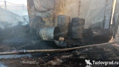 В Новочеркасске во время ландшафтного пожара взорвалась емкость с газом