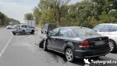 На выезде из Новочеркасска в ДТП пострадал водитель