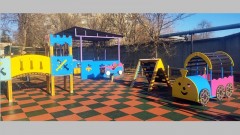 Новочеркасский электродный завод установил на территории Дома ребенка детскую площадку