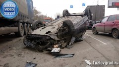 В Новочеркасске ассенизатор создал серьезное ДТП на проспекте Баклановском, видео