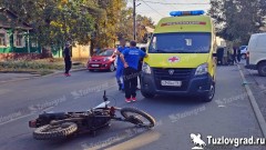 В Новочеркасске двое детей на мотоцикле столкнулись с автомобилем