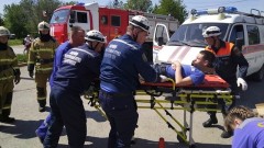 В Новочеркасске провели тренировку по ликвидации последствий ДТП