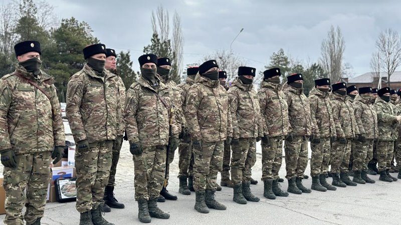 В Новочеркасске в зону СВО проводили первый отряд добровольцев 17-го Донского казачьего полка имени Бакланова