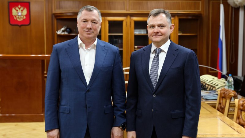 Юрий Слюсарь обсудил с вице-премьерами правительства РФ Дмитрием Патрушевым и Маратом Хуснуллиным реализацию нацпроектов в Ростовской области