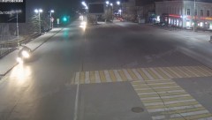Появилось видео ночного ДТП на центральной площади Новочеркасска