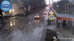 Момент ДТП на Мацоты в Новочеркасске попал на видео