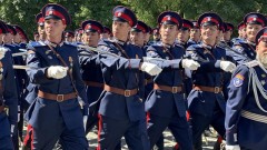В Новочеркасске встретили казаков участвовавших в параде Победы в Москве