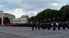 В Новочеркасске военные устроили торжественный митинг в честь Дня Победы