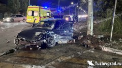 В Новочеркасске на улице Гагарина произошло лобовое ДТП