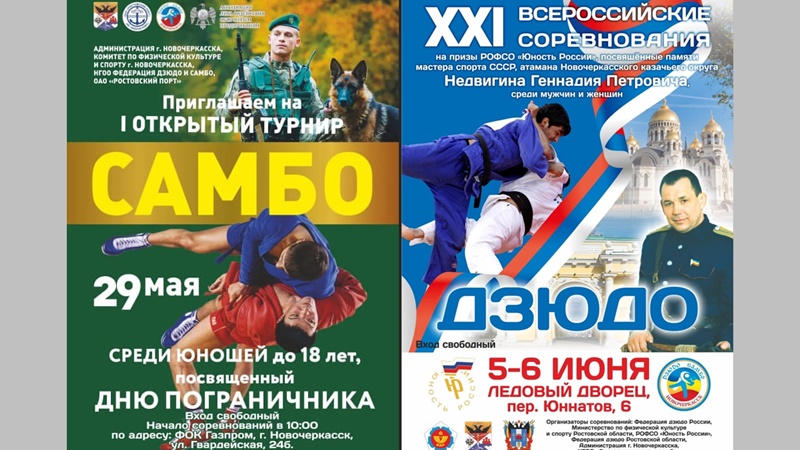 Жители Новочеркасска могут посетить турниры по самбо и дзюдо