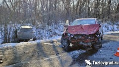 На трассе под Новочеркасском в лобовом столкновении травмы получили три человека