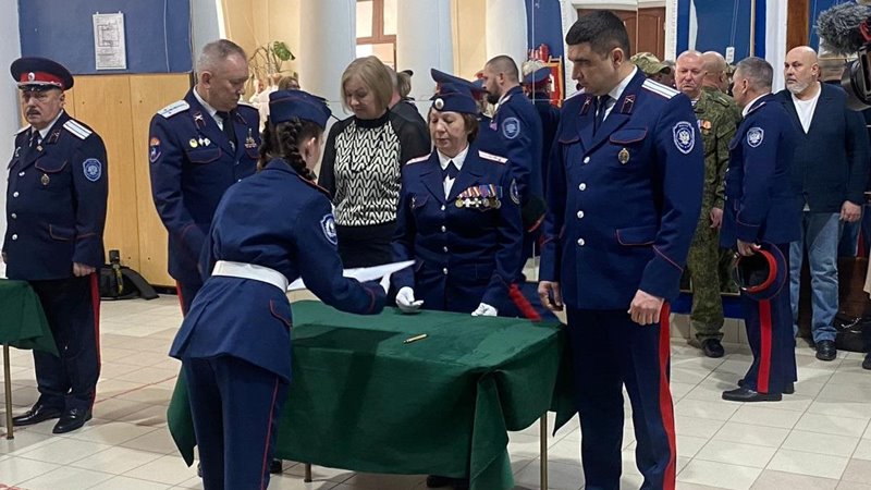 Белокалитвинские кадеты приняли Кодекс чести