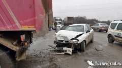 На выезде из Новочеркасска в ДТП травмы получила пассажирка автомобиля