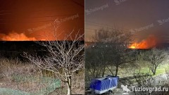В Новочеркасске произошел крупный ландшафтный пожар
