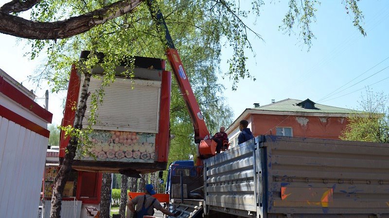 В Новочеркасске незаконные ларьки и павильоны будут демонтировать без решения суда