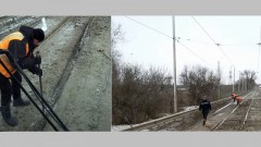 В Новочеркасске 3 трамвая застряли на спуске Герцена из-за обледенения рельсов