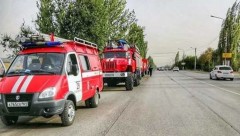 Новочеркасские спасатели принимают участие в тушении леса в Тарасовском районе