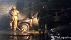 В Новочеркасске сгорел автомобиль «Шевроле Нива»