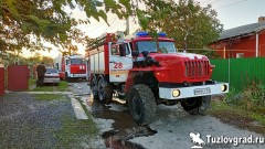 В Новочеркасске в микрорайоне Луговом сгорела баня