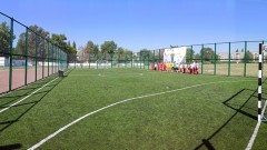В Новочеркасске в микрорайоне Октябрьском открыли новую площадку для мини-футбола