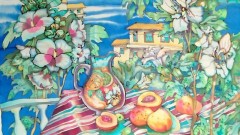 Картины в технике «батик» представили на выставке в доме-музее М.Б. Грекова