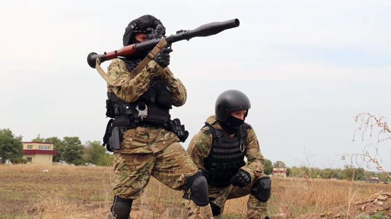 На Кадамовском полигоне прошли сборы снайперов и гранатометчиков новочеркасского ОМОН