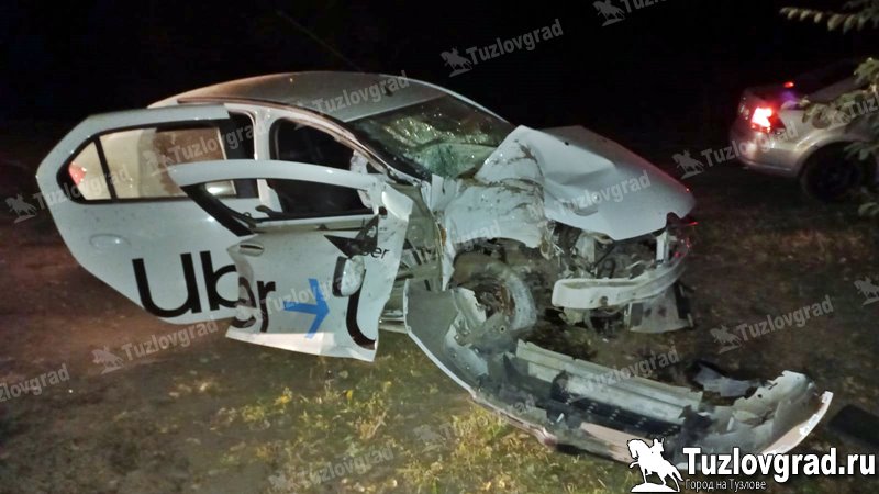 На трассе под Новочеркасском таксист в наркотическом опьянении врезался в дерево