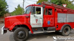 В Новочеркасске на улице Сарматской горел дом