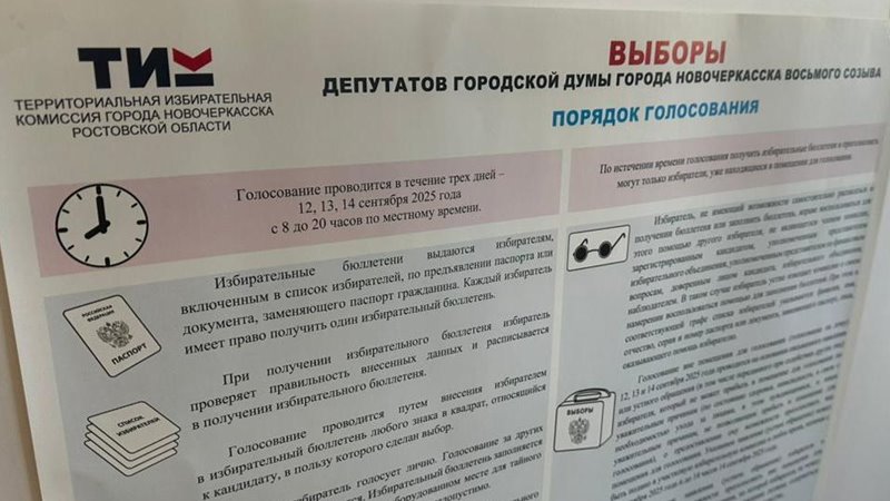В Новочеркасске открылись избирательные участки